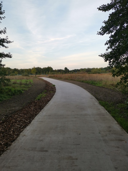 nieuwe fietspad Godsheide